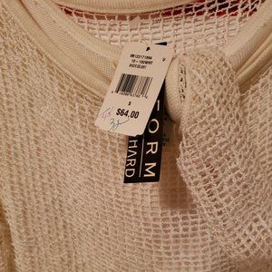 Uniform White two piece top with sequins